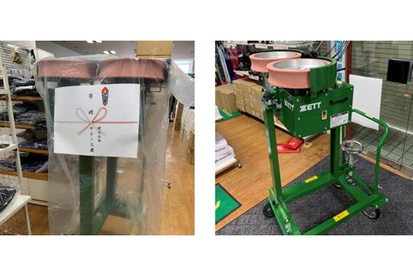 学校に寄贈した備品